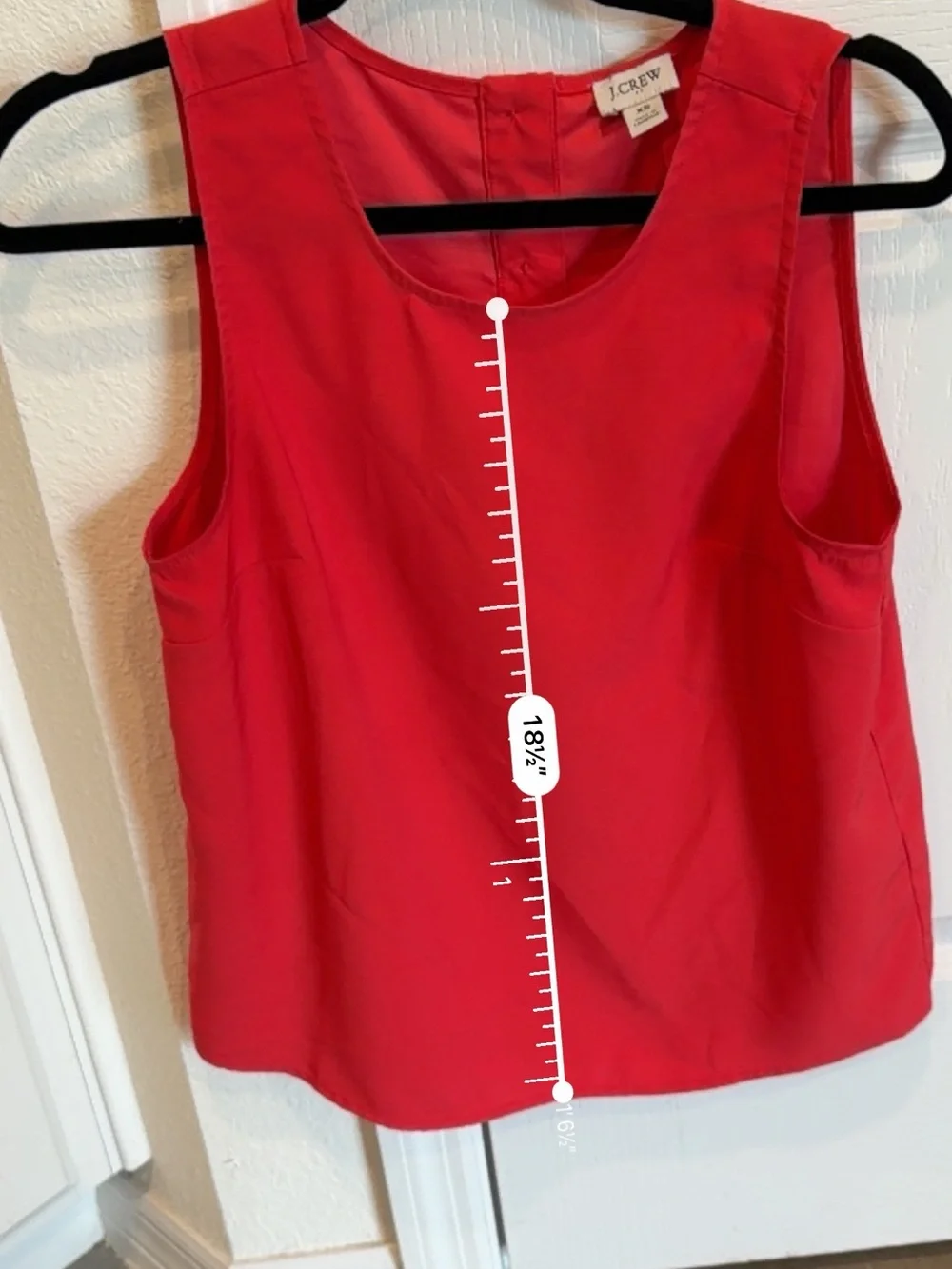 J. Crew Red Sleeveless Crewneck Camisole